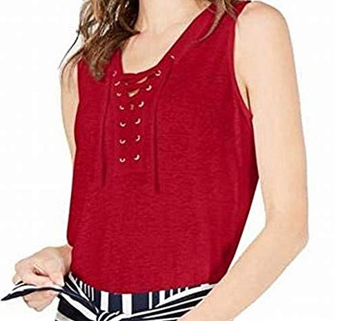 INC Lace-Up Top